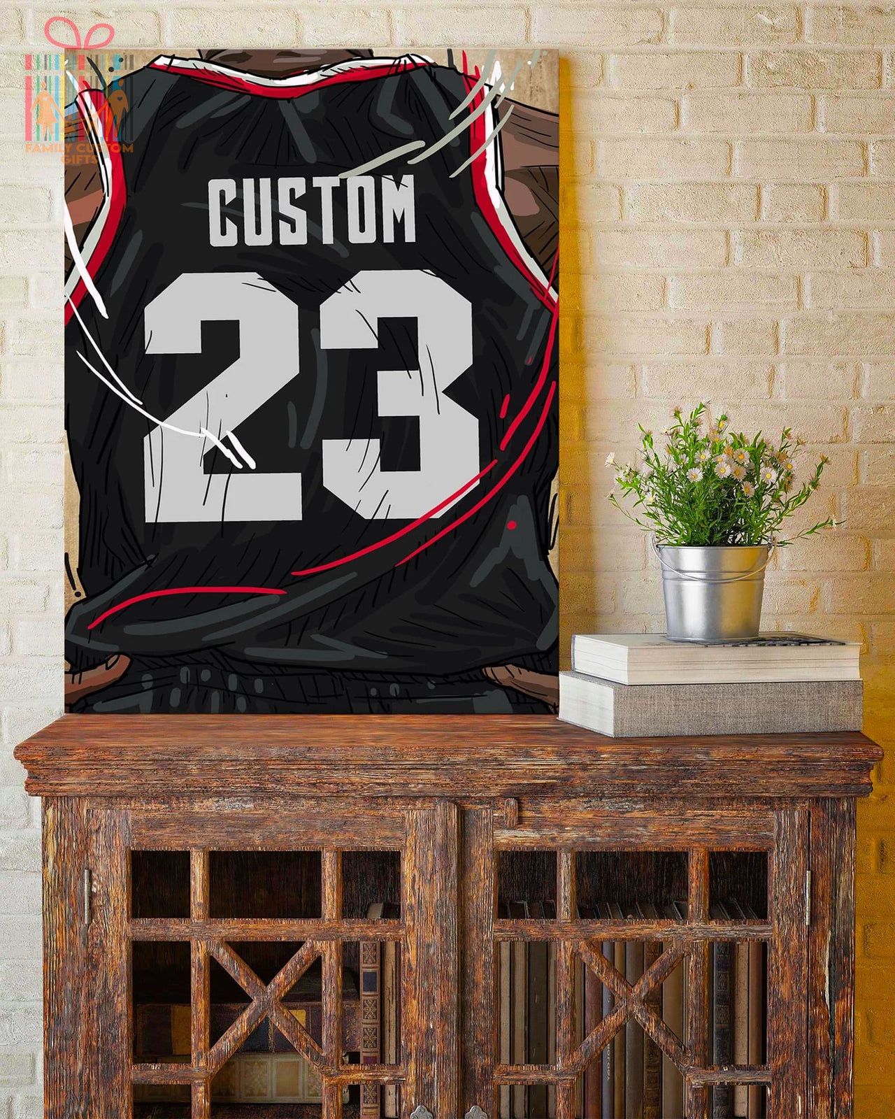 Portland Trail Blazers Jersey Custom Canvas Print Wall Art for Boy Girl Men Women Basketball Personalized Canvas Art