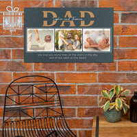 Thumbnail for Custom Canvas Print Wall Art  Daddy Daughter Stepped Up Dad Canvas Art - Personalized Father Day Photo Gift Canvas