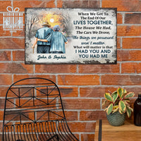 Thumbnail for Custom Canvas Print Wall Art Family Old Couple When We Get Personalized Canvas Art for Couple