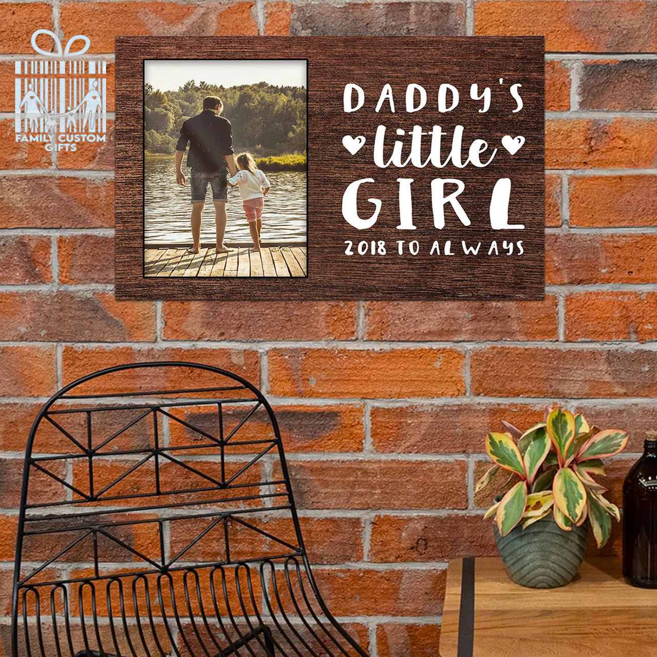 Custom Photo Father's Day Gifts Canvas Print Wall Art for Dad - Personalized To My Dad Wall Art - Gift for Dad