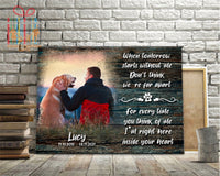 Thumbnail for Custom Canvas Print Wall Art Cat Dog Memorial Gift Canvas Art - Pet Loss Gift, Memorial Canvas Art