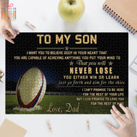Thumbnail for Custom Jigsaw Puzzle for Kids Adults Rugby To My Son from Dad Personalized Puzzle for Couple for Son