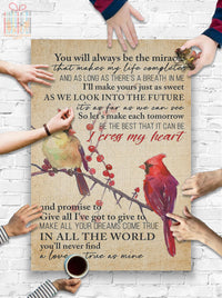 Thumbnail for Custom Jigsaw Puzzle for Kids Adults I Cross My Heart Script Heart Quote Song Lyric Personalized Puzzle