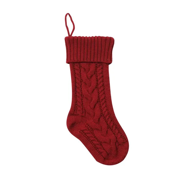 Custom Knit Christmas Stockings: Personalized with Family Name Embroidery - Ideal Monogrammed Christmas Gifts