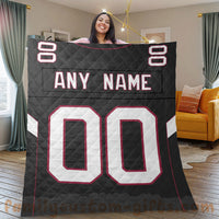 Thumbnail for Custom Premium Quilt Blanket Arizona Jersey American Football Personalized Quilt Gifts for Her & Him