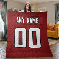 Thumbnail for Custom Premium Quilt Blanket Atlanta Jersey American Football Personalized Quilt Gifts for Her & Him