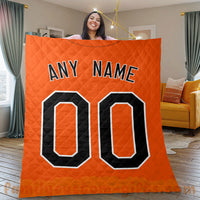 Thumbnail for Custom Premium Quilt Blanket Baltimore Jersey Baseball  Personalized Quilt Gifts for Her & Him