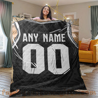 Thumbnail for Custom Premium Quilt Blanket Brooklyn Jersey Basketball Personalized Quilt Gifts for Her & Him