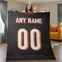 Thumbnail for Custom Premium Quilt Blanket Cincinnati Jersey American Football Personalized Quilt Gifts for Her & Him
