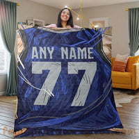 Thumbnail for Custom Premium Quilt Blanket Dallas Jersey Basketball Personalized Quilt Gifts for Her & Him