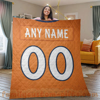Thumbnail for Custom Premium Quilt Blanket Denver Jersey American Football Personalized Quilt Gifts for Her & Him
