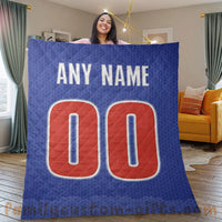 Thumbnail for Custom Premium Quilt Blanket Detroit Jersey Basketball Personalized Quilt Gifts for Her & Him