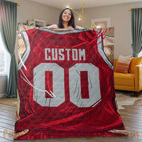 Thumbnail for Custom Premium Quilt Blanket Houston Jersey Basketball Personalized Quilt Gifts for Her & Him