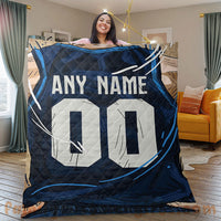 Thumbnail for Custom Premium Quilt Blanket Minnesota Jersey Basketball Personalized Quilt Gifts for Her & Him