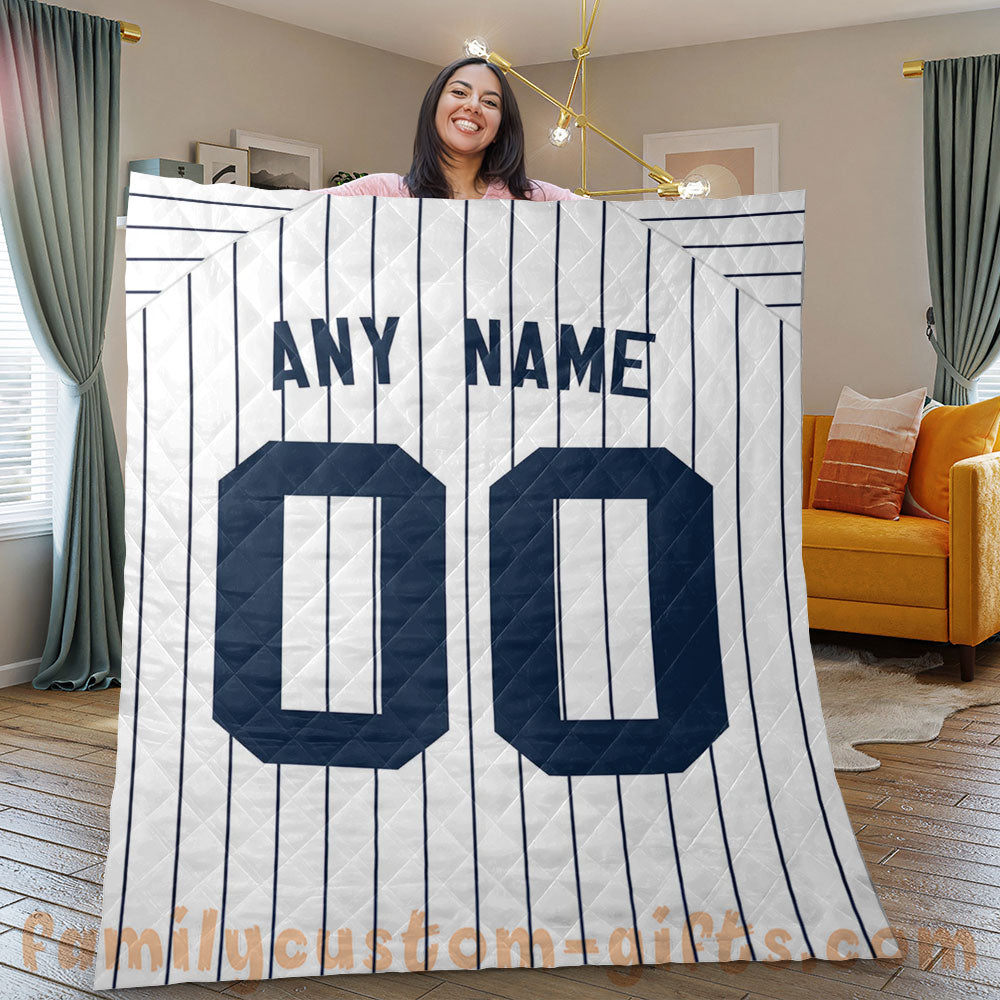 New York Yankees Stitch custom Personalized Baseball Jersey -   Worldwide Shipping