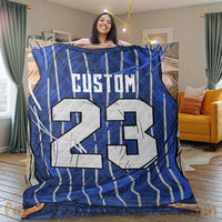 Thumbnail for Custom Premium Quilt Blanket Orlando Jersey Basketball Personalized Quilt Gifts for Her & Him