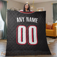 Thumbnail for Custom Premium Quilt Blanket Portland Jersey Basketball Personalized Quilt Gifts for Her & Him