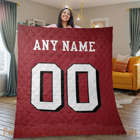 Thumbnail for Custom Premium Quilt Blanket San Francisco Jersey American Football Personalized Quilt Gifts for Her & Him