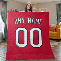 Thumbnail for Custom Premium Quilt Blanket St. Louis Jersey Baseball Personalized Quilt Gifts for Her & Him