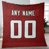 Thumbnail for Custom Premium Quilt Blanket Atlanta Jersey American Football Personalized Quilt Gifts for Her & Him