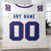 Thumbnail for Custom Premium Quilt Blanket Buffalo Jersey American Football Personalized Quilt Gifts for Her & Him