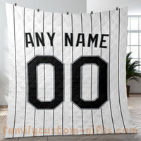 Thumbnail for Custom Premium Quilt Blanket Chicago Jersey Baseball Personalized Quilt Gifts for Her & Him