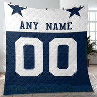 Thumbnail for Custom Premium Quilt Blanket Dallas Jersey American Football Personalized Quilt Gifts for Her & Him