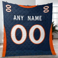 Thumbnail for Custom Premium Quilt Blanket Denver Jersey American Football Personalized Quilt Gifts for Her & Him