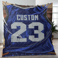 Thumbnail for Custom Premium Quilt Blanket Dallas Jersey Basketball Personalized Quilt Gifts for Her & Him