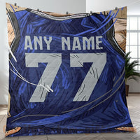 Thumbnail for Custom Premium Quilt Blanket Dallas Jersey Basketball Personalized Quilt Gifts for Her & Him