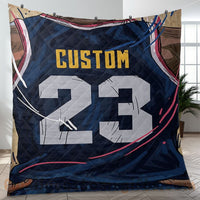 Thumbnail for Custom Premium Quilt Blanket Denver Jersey Basketball Personalized Quilt Gifts for Her & Him