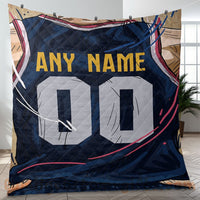 Thumbnail for Custom Premium Quilt Blanket Denver Jersey Basketball Personalized Quilt Gifts for Her & Him