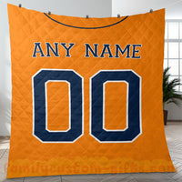 Thumbnail for Custom Premium Quilt Blanket Houston Jersey Baseball Personalized Quilt Gifts for Her & Him