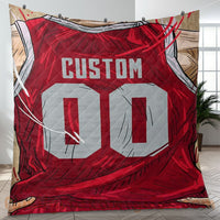 Thumbnail for Custom Premium Quilt Blanket Houston Jersey Basketball Personalized Quilt Gifts for Her & Him