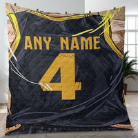 Thumbnail for Custom Premium Quilt Blanket Indiana Jersey Basketball Personalized Quilt Gifts for Her & Him