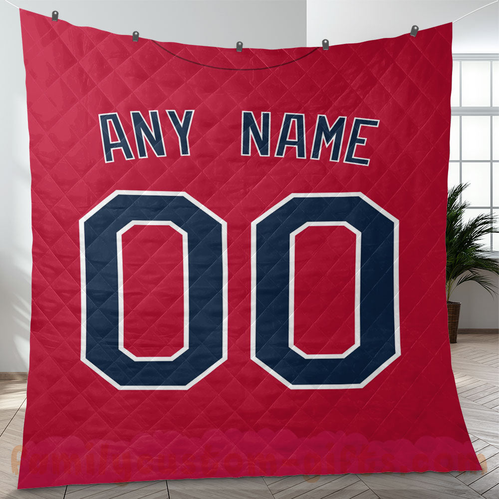 Custom Premium Quilt Blanket Minnesota Jersey Baseball Personalized Quilt Gifts for Her & Him