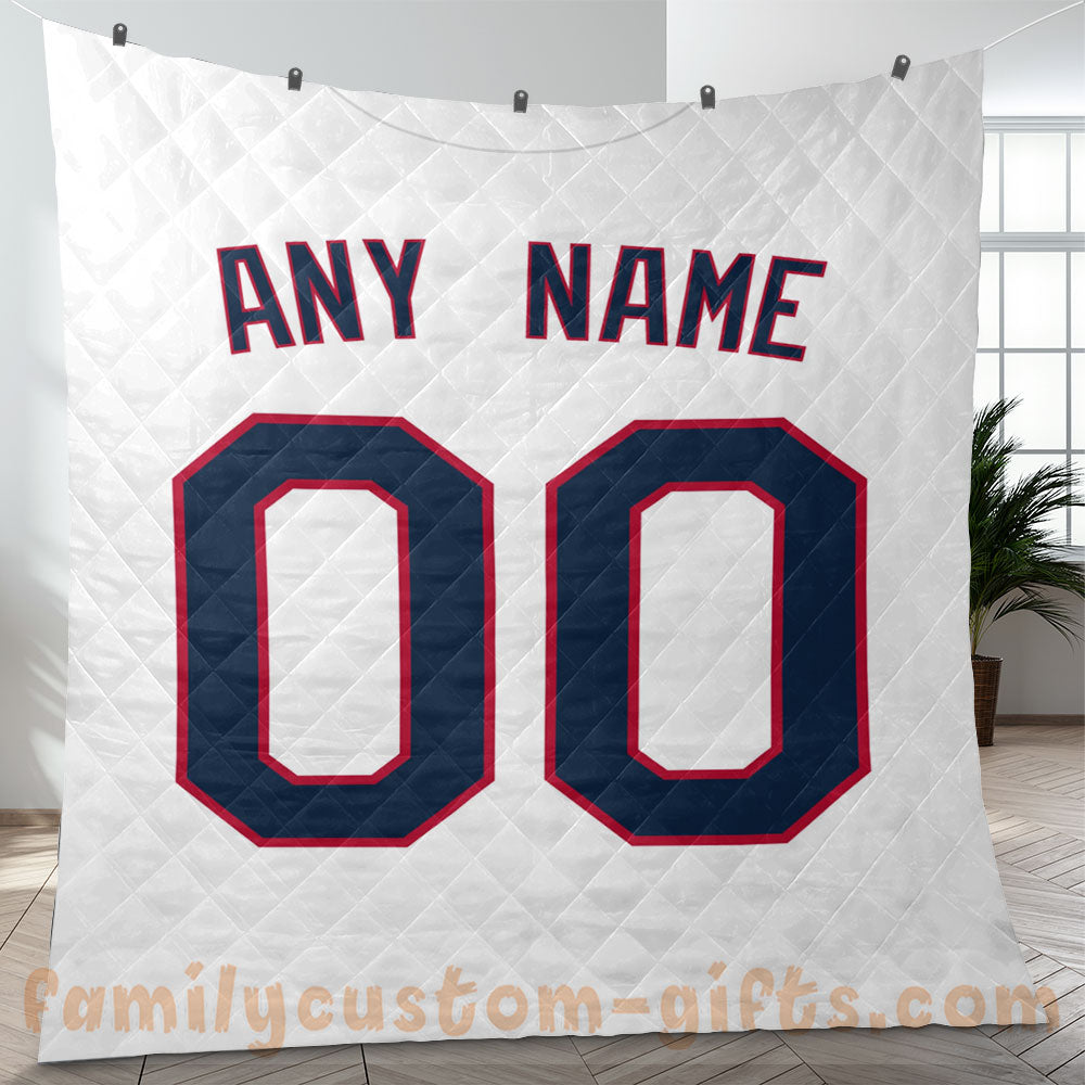 Custom Premium Quilt Blanket Minnesota Jersey Baseball Personalized Quilt Gifts for Her & Him