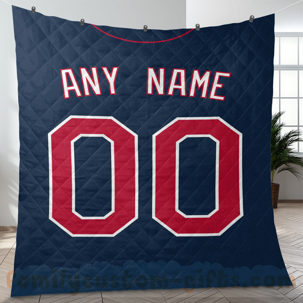 Custom Premium Quilt Blanket Minnesota Jersey Baseball Personalized Quilt Gifts for Her & Him