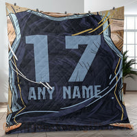 Thumbnail for Custom Premium Quilt Blanket Memphis Jersey Basketball Personalized Quilt Gifts for Her & Him