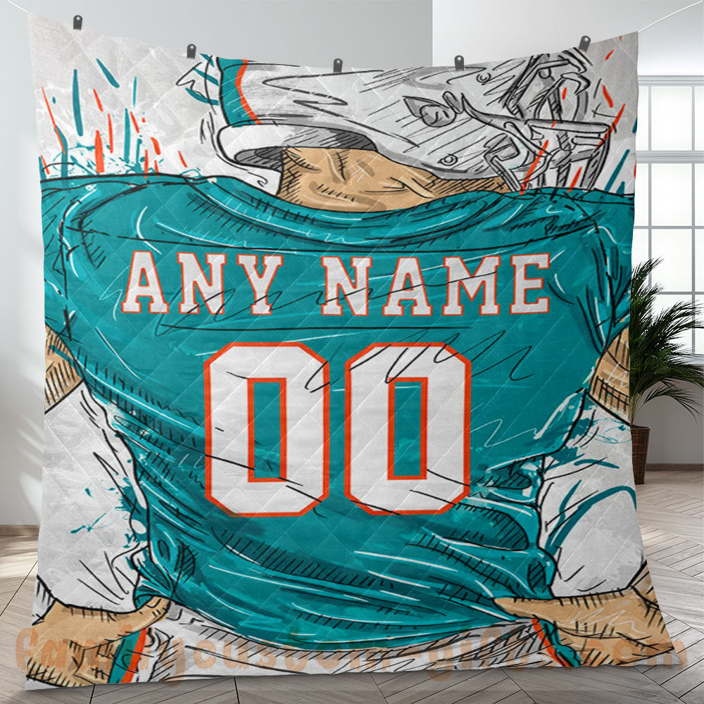 Miami Dolphins Quilt 