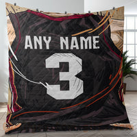 Thumbnail for Custom Premium Quilt Blanket Miami Jersey Basketball Personalized Quilt Gifts for Her & Him