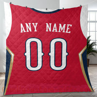 Thumbnail for Custom Premium Quilt Blanket New Orleans Jersey Basketball Personalized Quilt Gifts for Her & Him