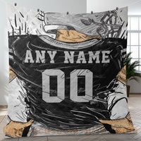 Thumbnail for Custom Premium Quilt Blanket Oakland Jersey American Football Personalized Quilt Gifts for Her & Him