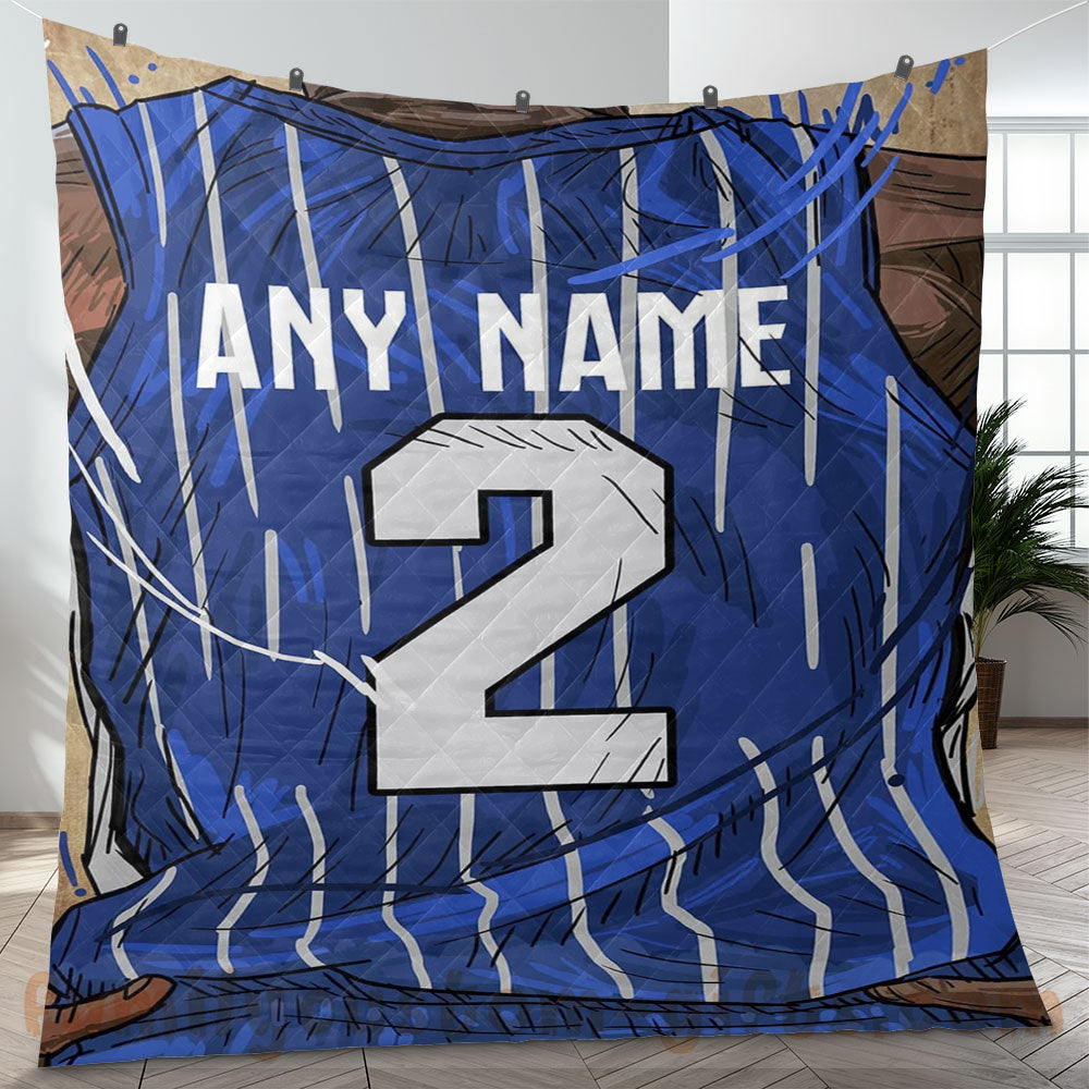 Custom Premium Quilt Blanket Orlando Jersey Basketball Personalized Quilt Gifts for Her & Him