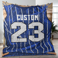 Thumbnail for Custom Premium Quilt Blanket Orlando Jersey Basketball Personalized Quilt Gifts for Her & Him