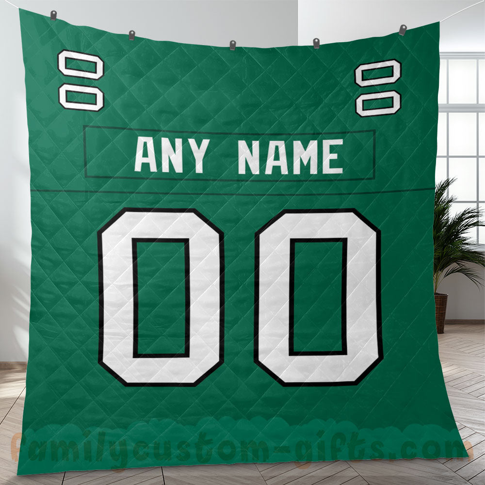 Custom Premium Quilt Blanket Philadelphia Jersey American Football Personalized Quilt Gifts for Her & Him