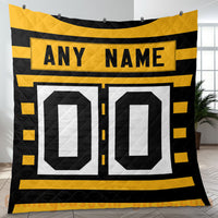 Thumbnail for Custom Premium Quilt Blanket Pittsburgh Jersey American Football Personalized Quilt Gifts for Her & Him