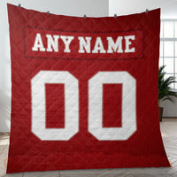 Thumbnail for Custom Premium Quilt Blanket San Francisco Jersey American Football Personalized Quilt Gifts for Her & Him