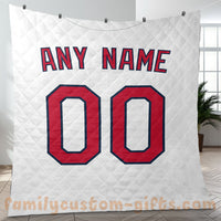 Thumbnail for Custom Premium Quilt Blanket St. Louis Jersey Baseball Personalized Quilt Gifts for Her & Him