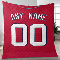 Thumbnail for Custom Premium Quilt Blanket Washington Jersey Baseball Personalized Quilt Gifts for Her & Him